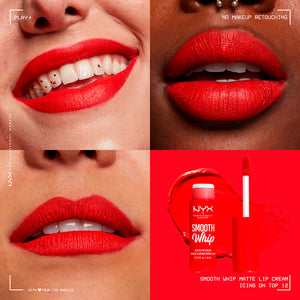 Nyx Professional Make Up Creme labial whipe liso fosco #incing em 4 ml