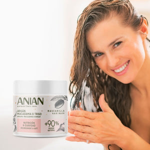 Anian Máscara de nutrição e suavidade argan 350 ml