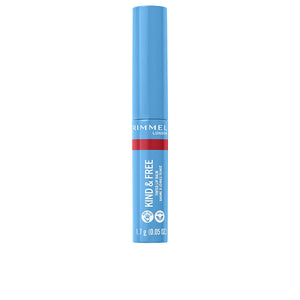 Rimmel London Bálsamo labial com cor gentil e gratuito #005-turbo vermelho 1,7 gr