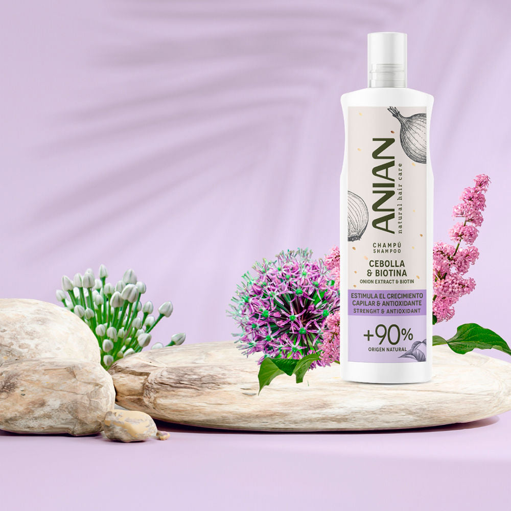 Anian Onion & biotin shampoo estimulante e antioxidante 400 ml