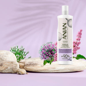 Anian Onion & biotin shampoo estimulante e antioxidante 400 ml