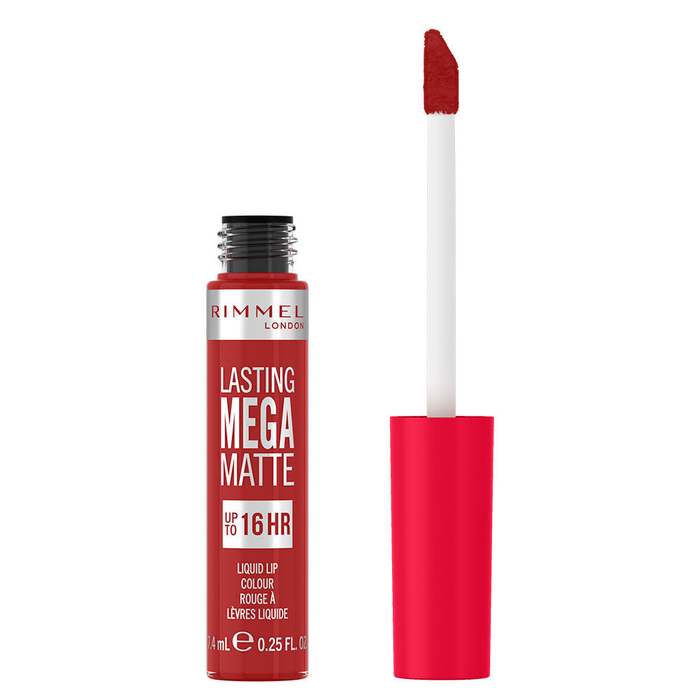 Rimmel London Batom líquido mega matte duradoura #500-fire iniciante 7,4 ml