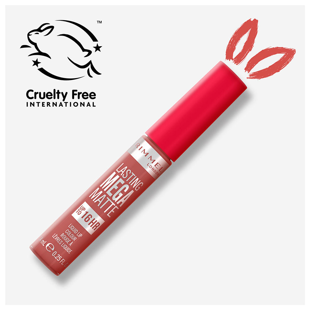 Rimmel London Cor líquida mega matte duradoura #200-pink blink 7,4 ml