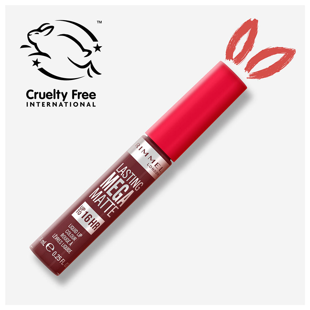 Rimmel London Batom líquido mega matte duradoura #810-plum este programa 7,4 ml