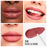 Rimmel London Batom líquido mega matte duradoura #210-rose & brilhar 7,4 ml