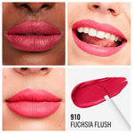 Rimmel London Cor líquida mega matte duradoura #910-fuchsia flush 7,4ml