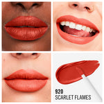 Rimmel London Cor líquida mega matte duradoura #920-scarlet chamas 7,4ml