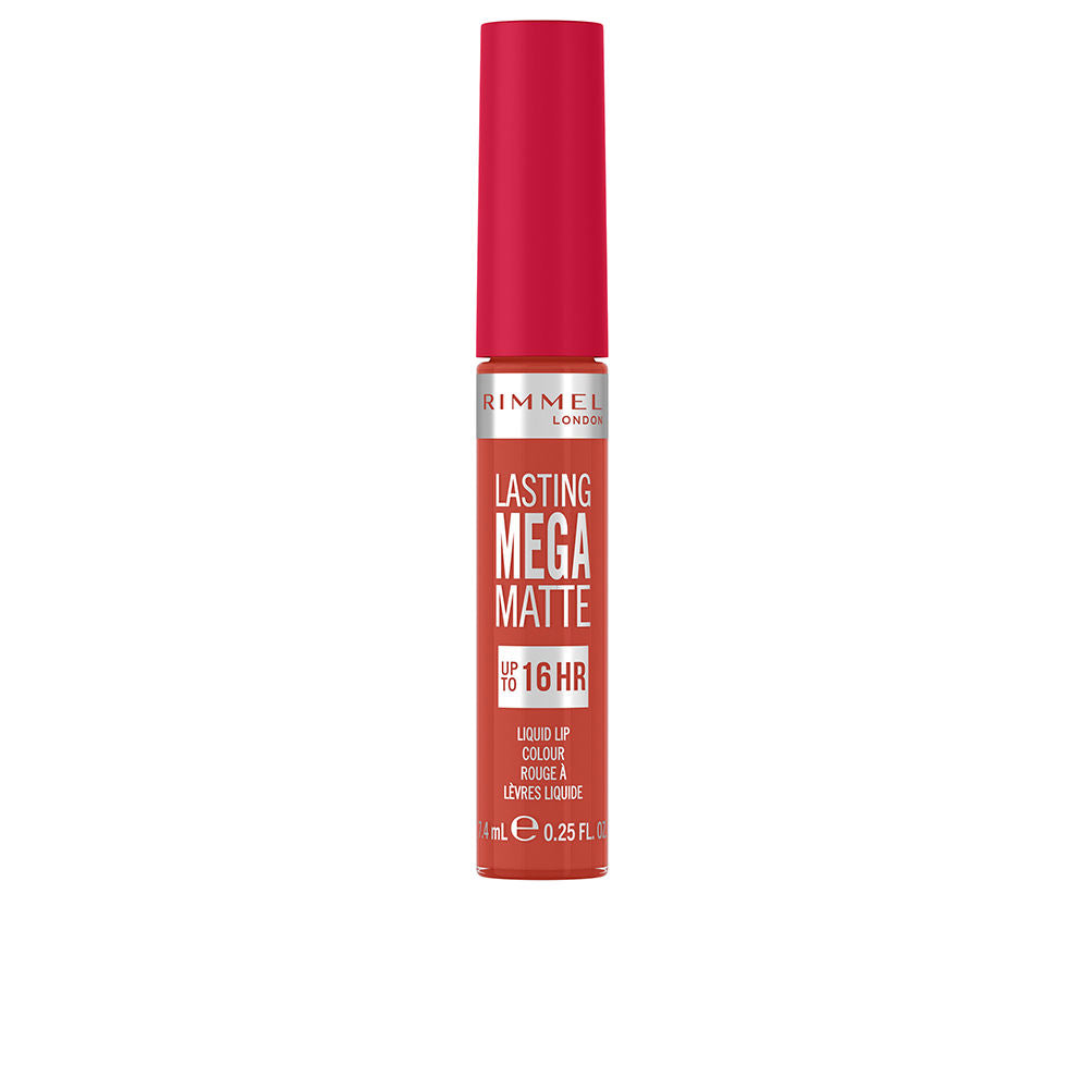 Rimmel London Cor líquida mega matte duradoura #920-scarlet chamas 7,4ml