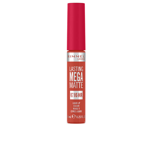 Rimmel London Cor líquida mega matte duradoura #920-scarlet chamas 7,4ml