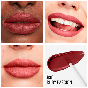 Rimmel London Batom líquido mega matte duradoura #930-ruby paixão 7,4ml