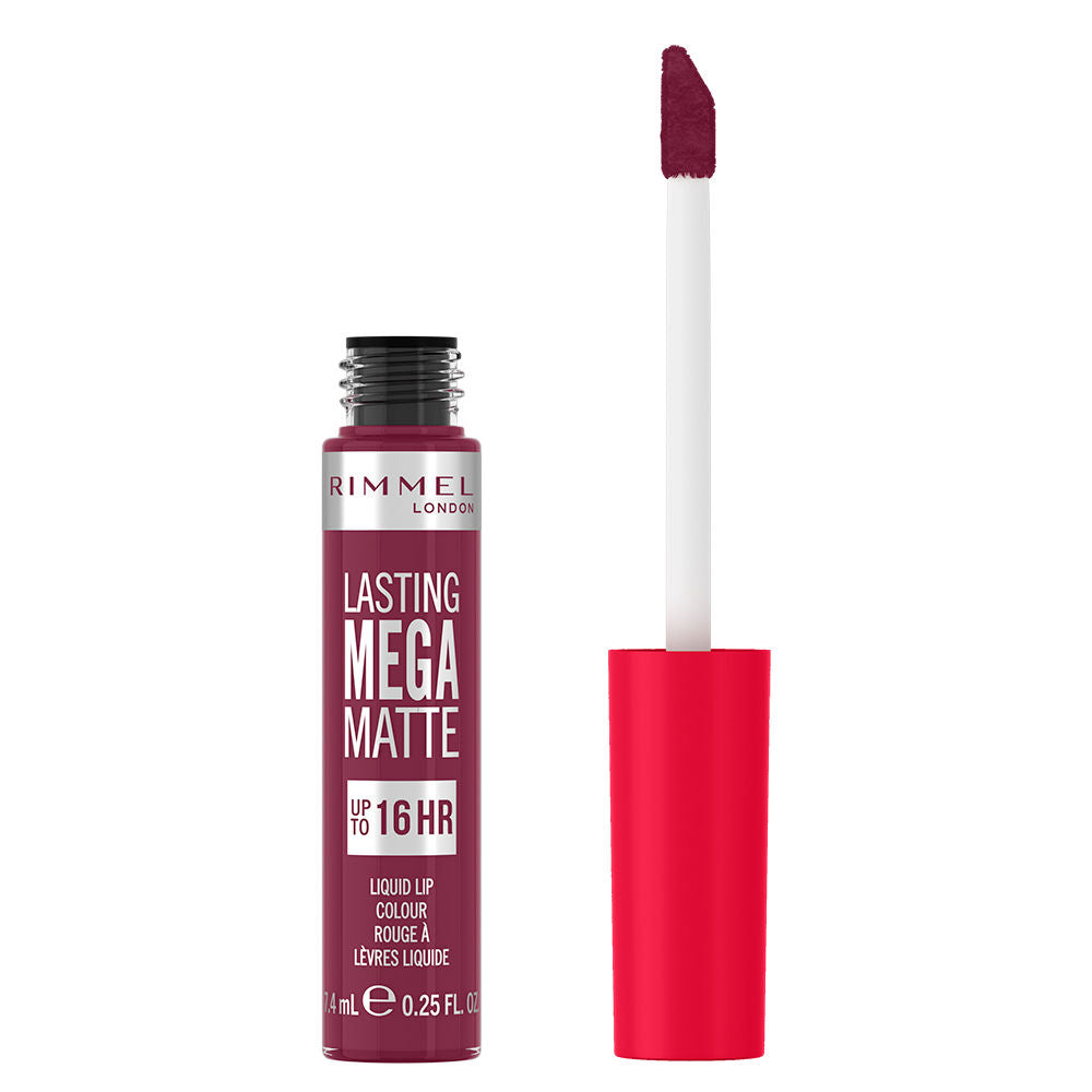 Rimmel London Batom líquido mega matte duradoura #940-rock me roxo 7,4 ml