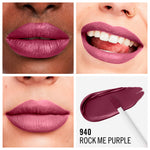 Rimmel London Batom líquido mega matte duradoura #940-rock me roxo 7,4 ml
