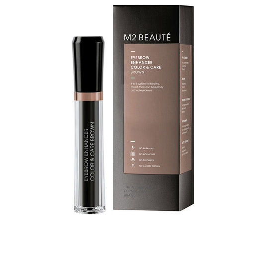 M2 Beauté Aumentador de sobrancelhas cor e cuidado #brown 6 ml
