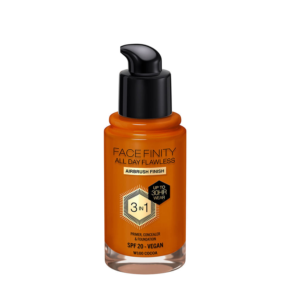 Max Factor Facefinity all day flawless base 3 em 1 #100-cacau 30 ml