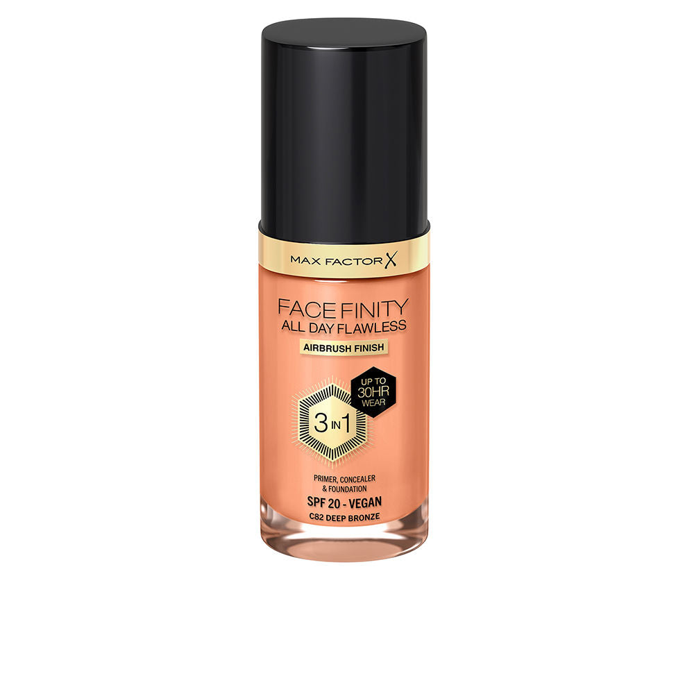 Max Factor Facefinity todo o dia impecável base 3 em 1 #82-deep bronze 30 ml
