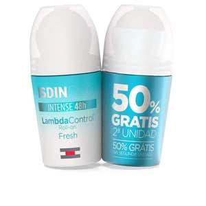 ISDIN Lambda control desodorante roll-on intenso 48h duo fresco 2 x 50 ml