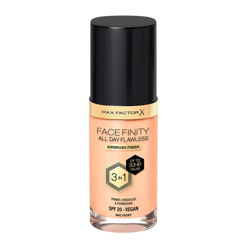 Max Factor Facefinidade o dia todo impecável 3 in 1 base de maquilhagem #n42-ivory 30 ml