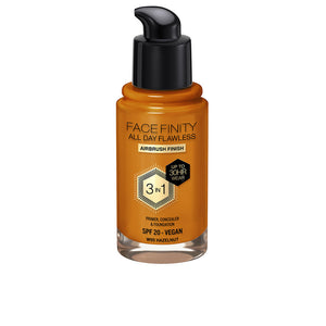 Max Factor Facefinity todo o dia impecável base 3 em 1 #w95-avelã 30 ml