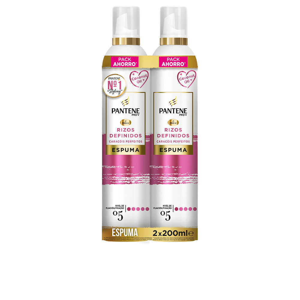 Pantene Conjunto de mousse para cachos definidos da pantene 2 x 200 ml