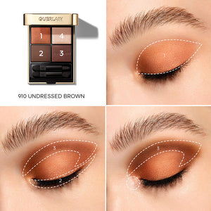 Guerlain Paleta de sombras ombres g ouro #910-undressed marrom 6 gr