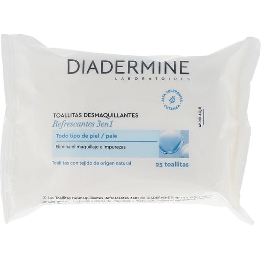 Diadermine Toalhetes demaquilhantes peles normais a erros 25 u