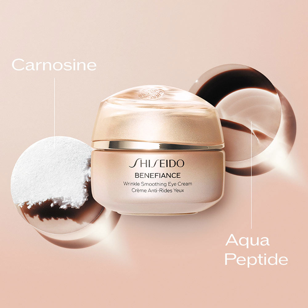 Shiseido Beneficência creme de olhos suavizante de rugas 15 ml
