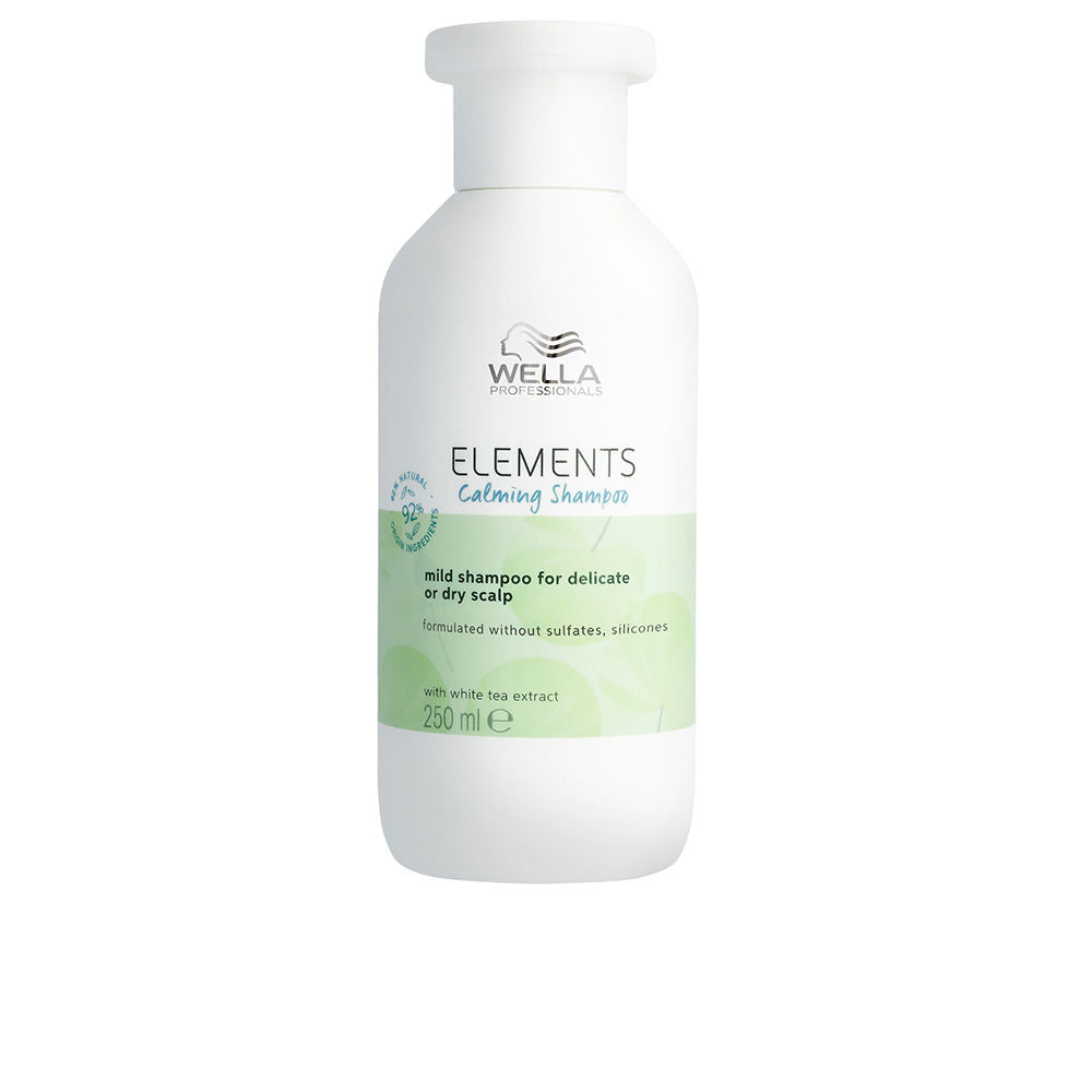 Wella Professionals Elements shampoo calmante natural para couro cabeludo seco ou delicado 250 ml