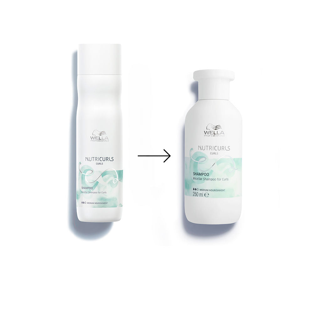Wella Professionals Nutriurls champô micelar para cabelos com cachos e ondas 250 ml