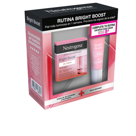 Neutrogena Rotina de aumento brilhante creme gel e sérum lote 2 unidades