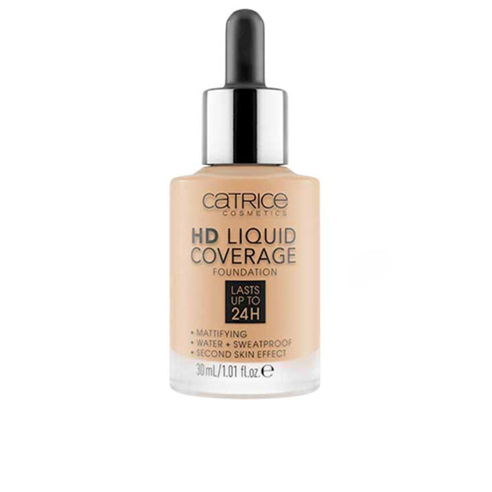 Catrice Fundação hd cobertura líquida dura até 24h #032-nude bege 30 ml
