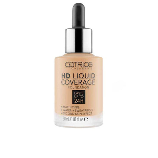 Catrice Fundação hd cobertura líquida dura até 24h #032-nude bege 30 ml
