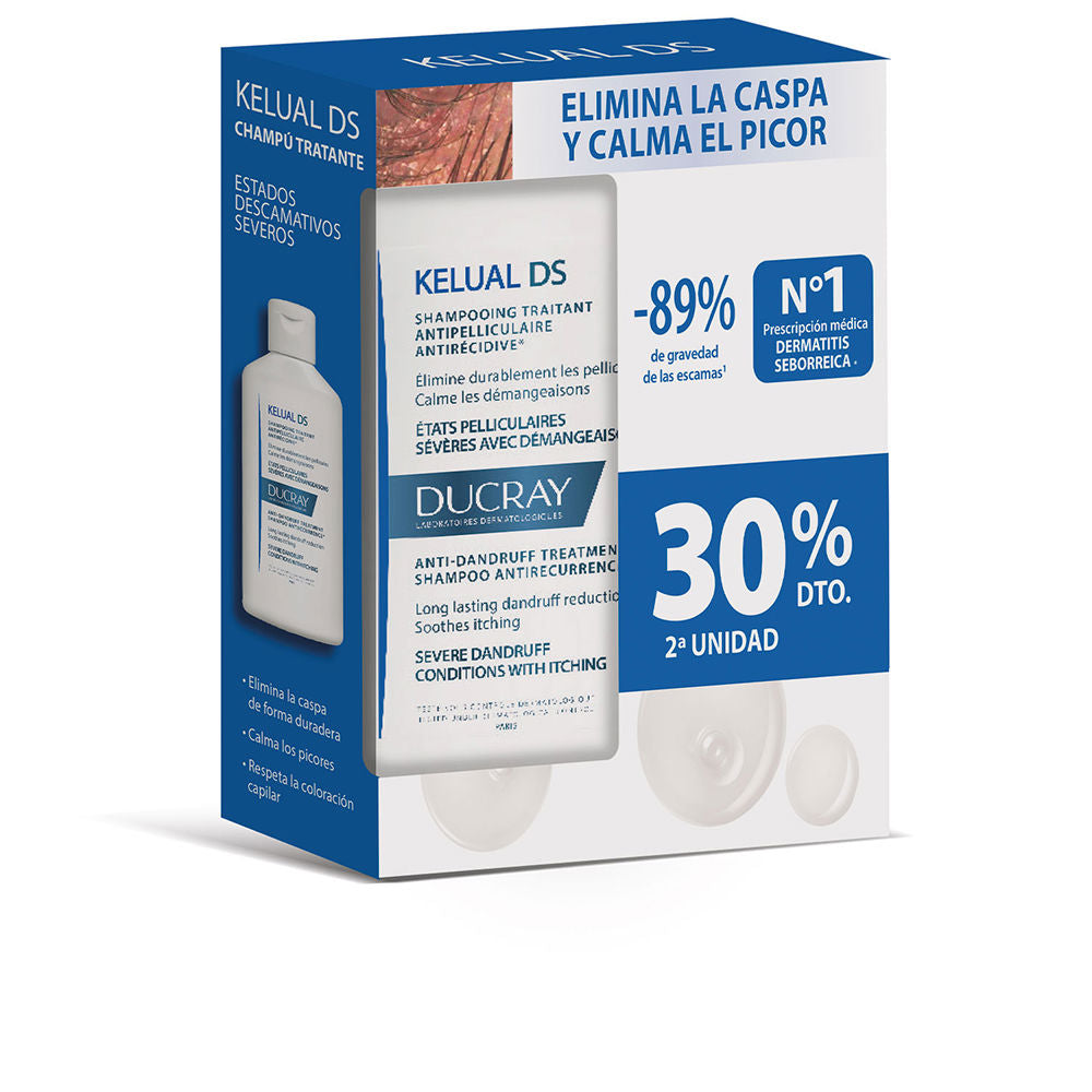 Ducray Kelual ds shampoo tratamento anticaspa duo 2 x 100 ml
