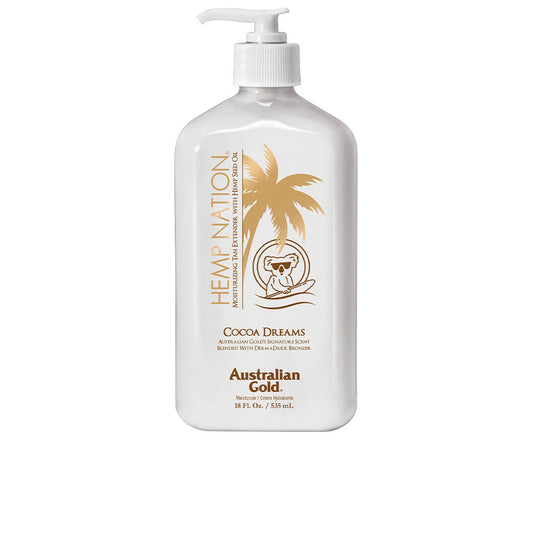 Australian Gold Hemp nation cocoa hidratante bronzeador extensor 535 ml
