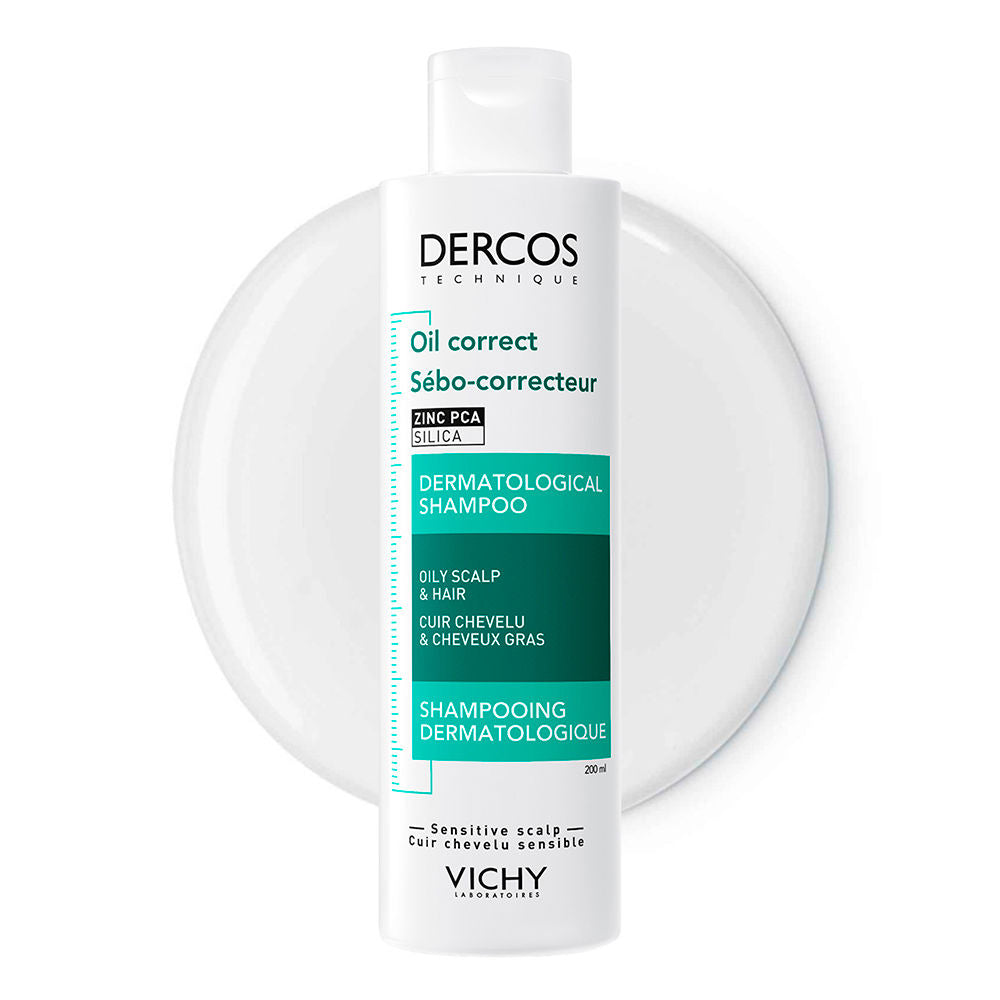 Vichy Dercos shampoo controle de sebo para cabelos oleosos 200 ml