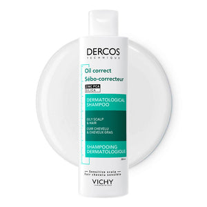 Vichy Dercos shampoo controle de sebo para cabelos oleosos 200 ml