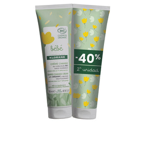 Klorane Bébé bio creme de fraldas pacote 2 x 100 ml