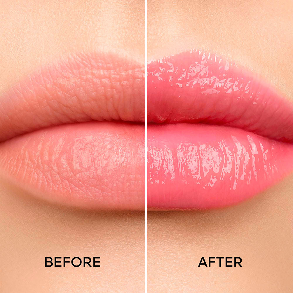 Guerlain Bálsamo labial reparador kisskiss bee glow #258-rose brilho 3,2 gr