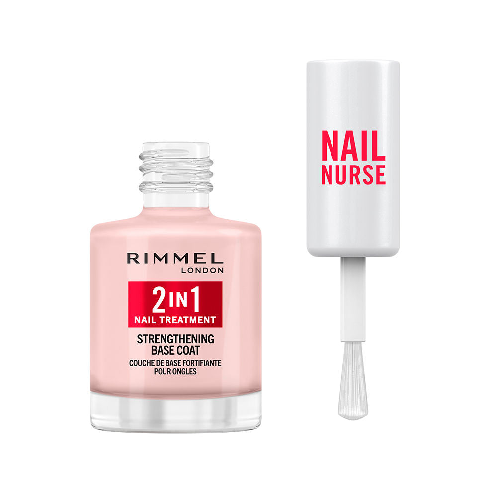 Rimmel London Enfermeira de pregos 2 em 1 tratamento de unhas e base 12 ml