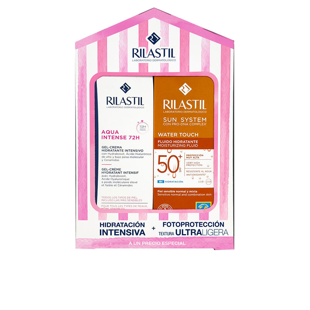 Rilastil Aqua intense 72h + protetor solar spf50 estojo 2 unid.