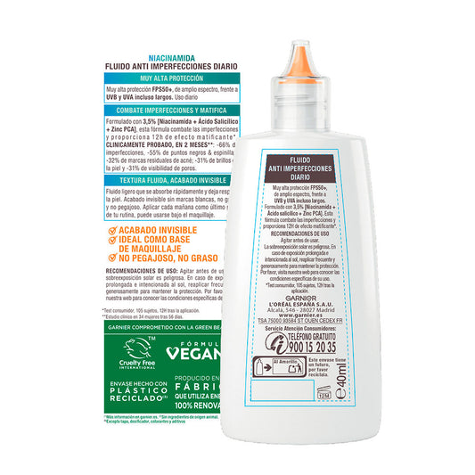 Garnier Delia super uv niacinamida anti-manchas fps50+ 40 ml