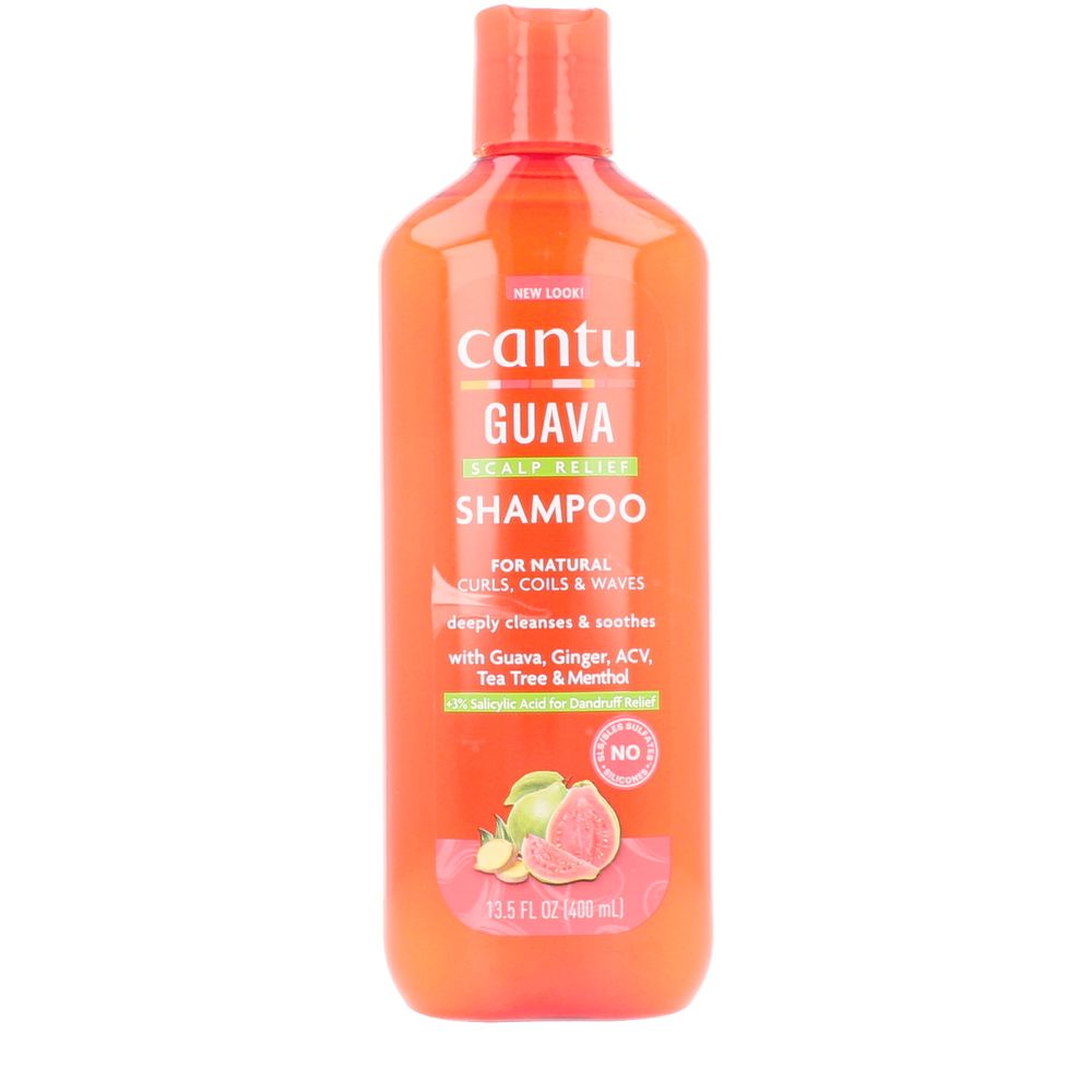 Cantu Shampoo para alívio do couro cabeludo guava e gengibre 400 ml