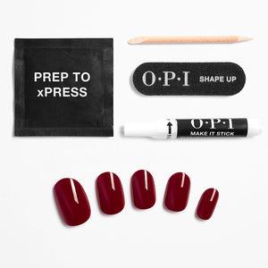 OPI Xpress/on unhas artificiais tons icônicos #málaga vinho 30 u