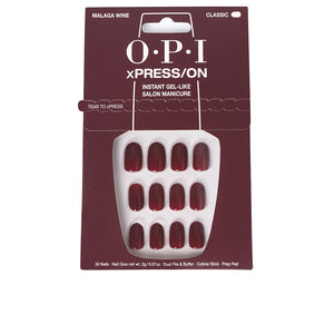 OPI Xpress/on unhas artificiais tons icônicos #málaga vinho 30 u