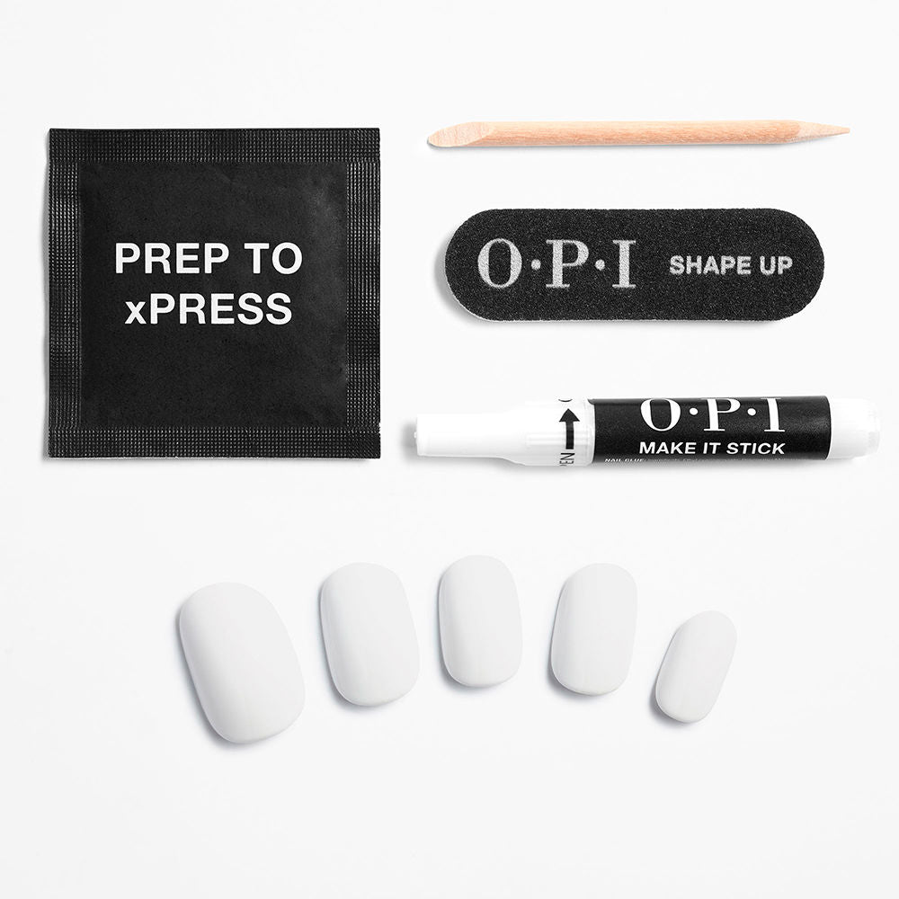 OPI xPress/On Iconic Shades Unhas Postiças Instantâneas Tipo Gel Classic Short Funny Bunny x30