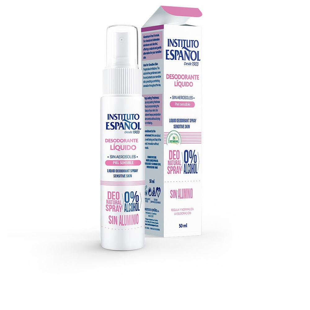 Instituto Español Pele sensível spray desodorante líquido 50 ml