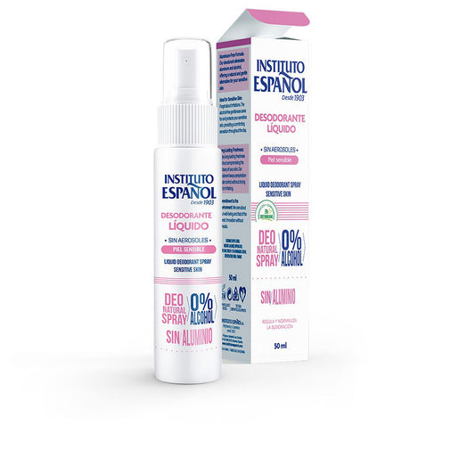 Instituto Español Pele sensível spray desodorante líquido 50 ml