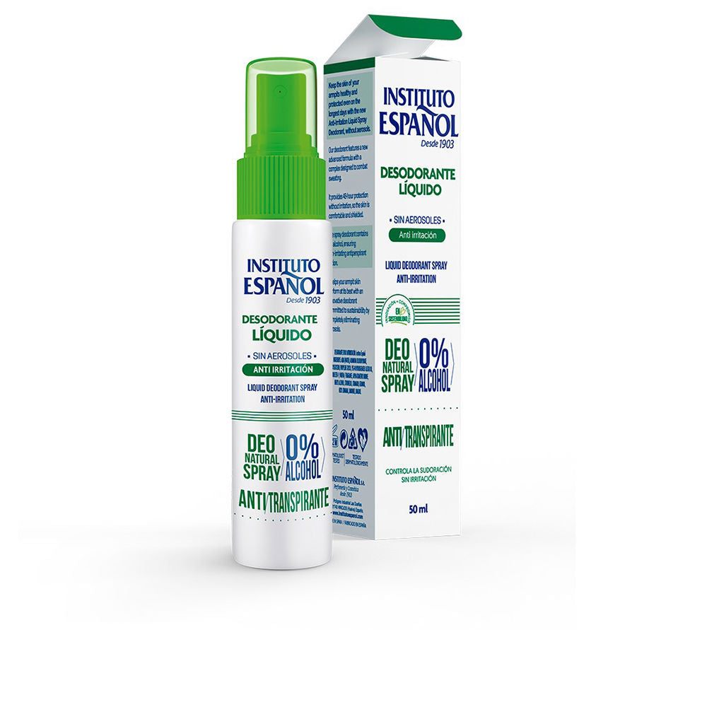 Instituto Español Pulverizar desodorante líquido anti irritação 50 ml