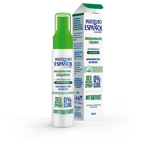 Instituto Español Pulverizar desodorante líquido anti irritação 50 ml