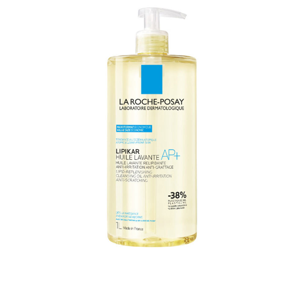 La Roche Posay Lipikar ap+ óleo de limpeza anti-irritação corporal para pele atópica 1000 ml