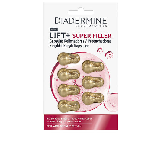 Diadermine Lift + super filler preenchedor suavizante para rosto e pescoço cápsulas 7 unidades
